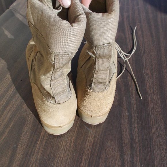 ALTAMA HOT WEATHER VENTED DESERT TAN COMABT BOOTS 7.5W VIBRAM SOLES JC 60121 main image 8